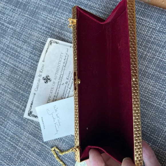 Camrose & Kross JBK Vintage Gold Minaudière Clutch w/ COA & Red Pouch - Picture 3 of 12
